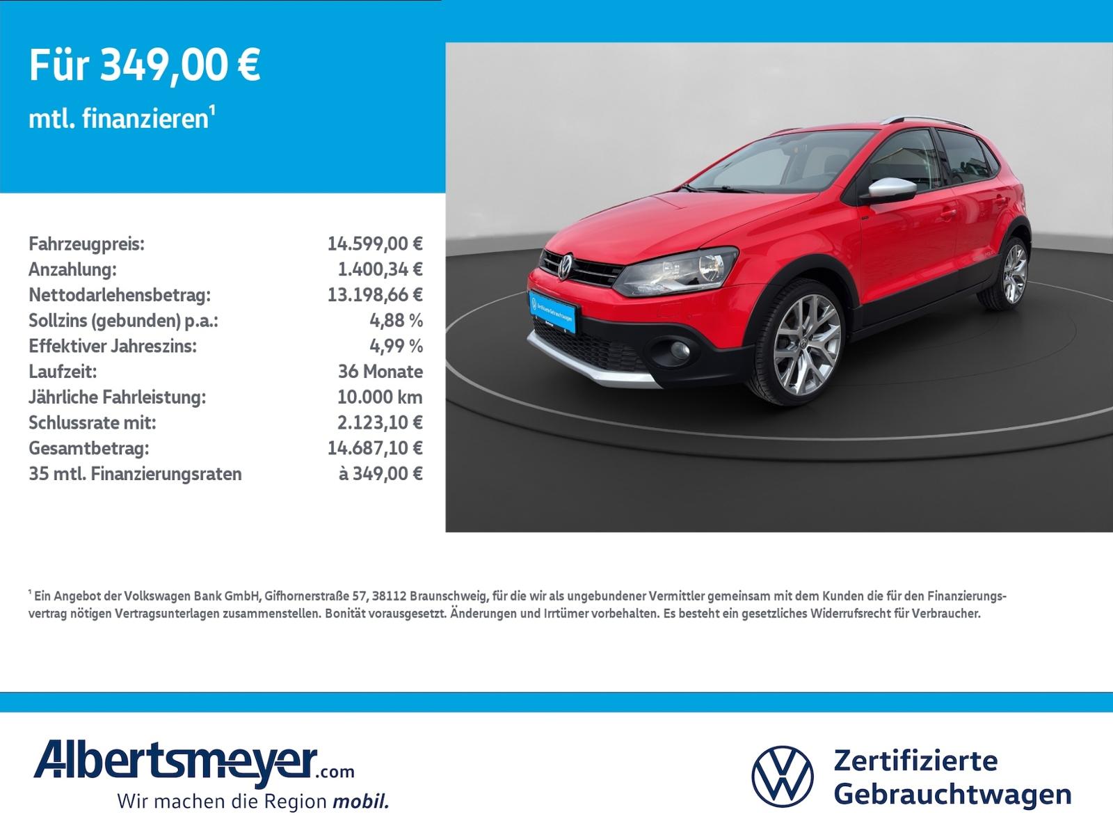 Volkswagen CrossPolo 1.2 TSI +SITZHEIZUNG+KLIMA+LM+ZV