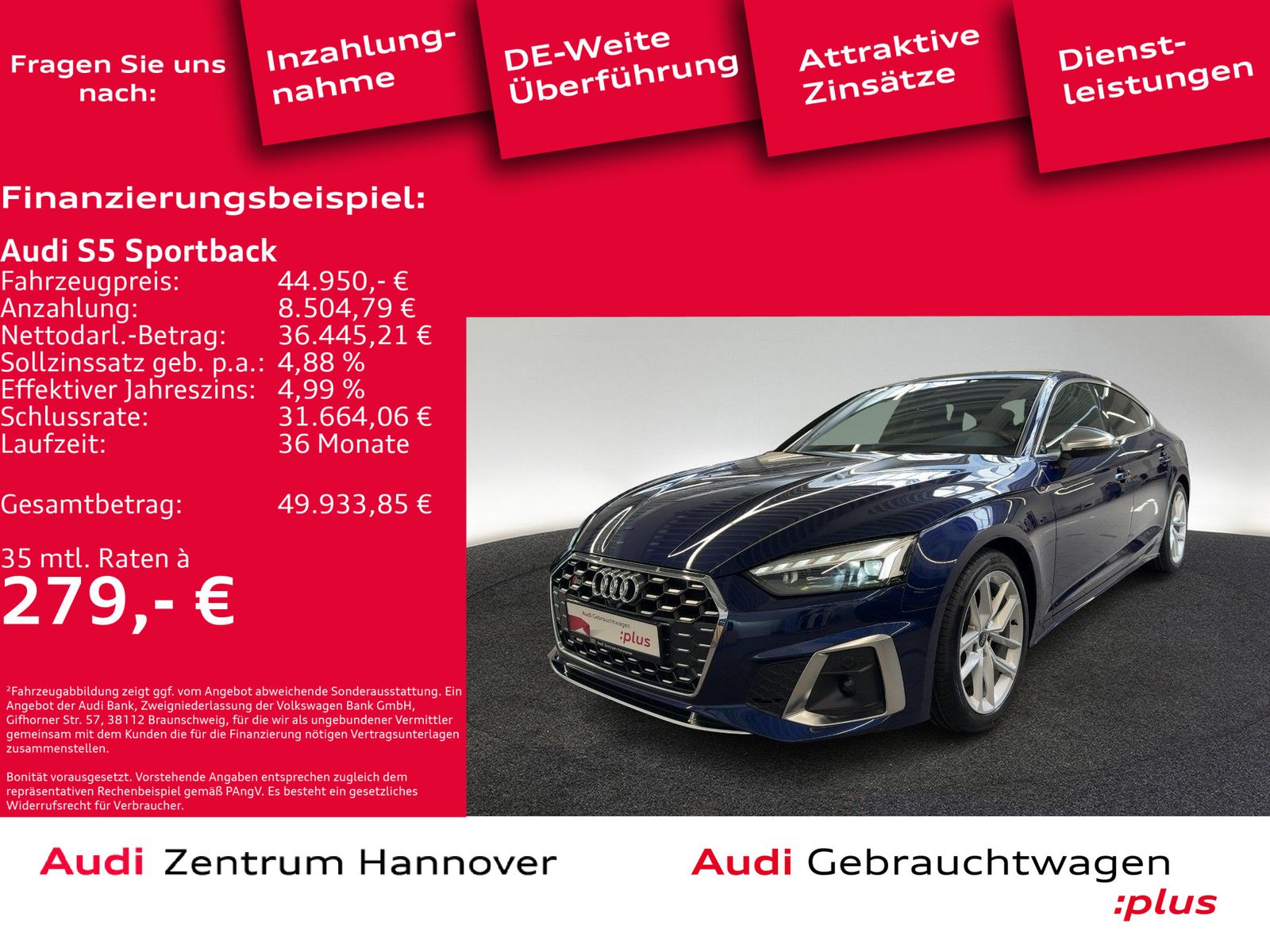 Audi S5 Sportback 3.0 TDI quattro Pano Matrix ACC DAB