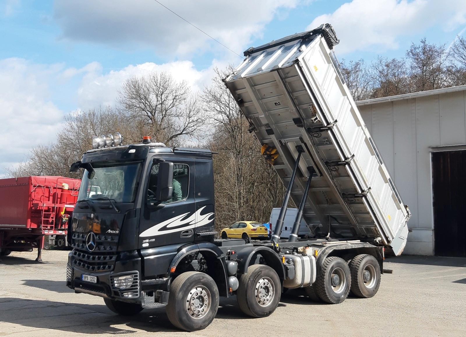 Mercedes-Benz AROCS 3246 8x4 MEILLER el.Plane/ AHK / ALUFelgen
