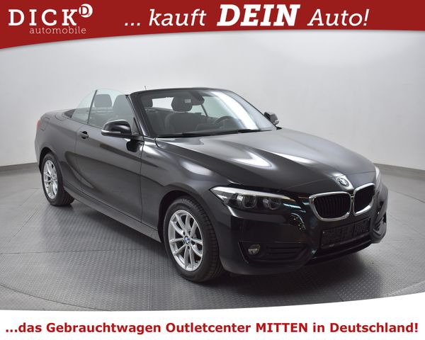 BMW 218d Cabrio Advan NAVI+LED+SHZ+TEM+H&K+PDC+AHK+M