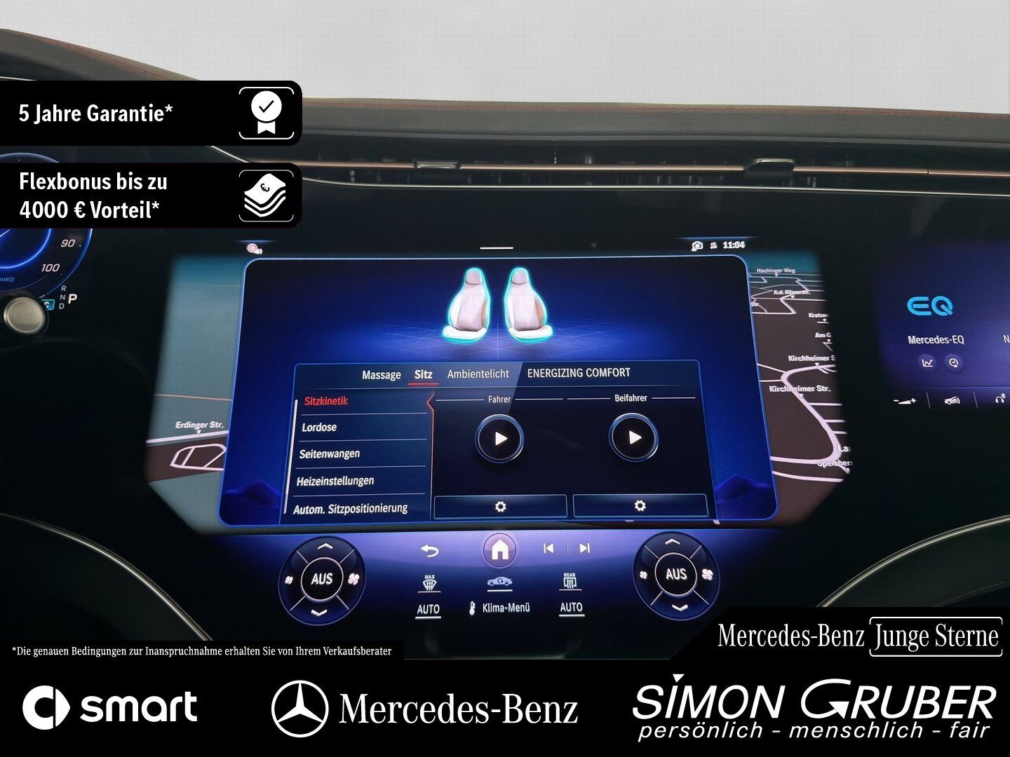 Fahrzeugabbildung Mercedes-Benz EQE 350 4M AMG Hyper Airmatic Massage Mod 2025