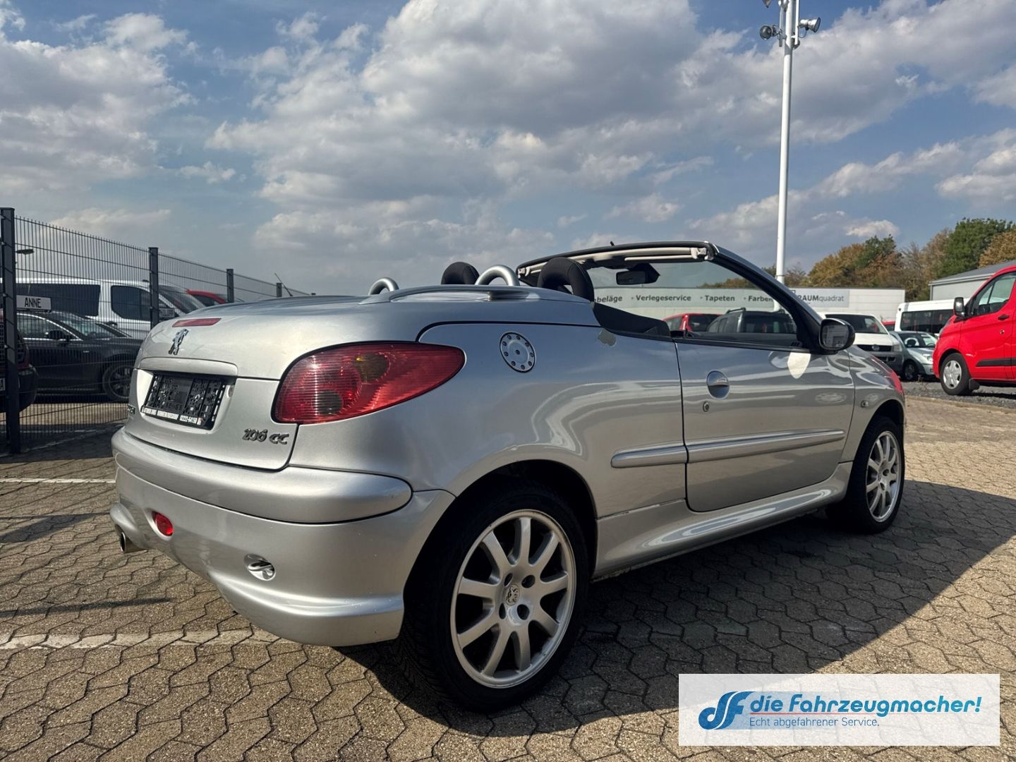Fahrzeugabbildung Peugeot 206 Cabriolet CC Quiksilver El. Verdeck *EXPORT