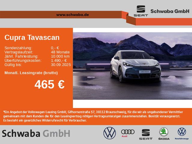 Cupra Tavascan VZ 4Drive 77 kw/h*Extreme*MATRIX*DCC*