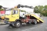 Mercedes-Benz 1317 Abschleppwagen Schiebeplateau + Kran! - Mercedes-Benz 1317