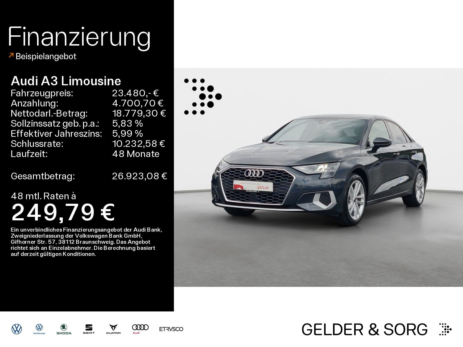Audi A3 Limousine 35 TFSI advanced LED*EPH+*Sound*GRA