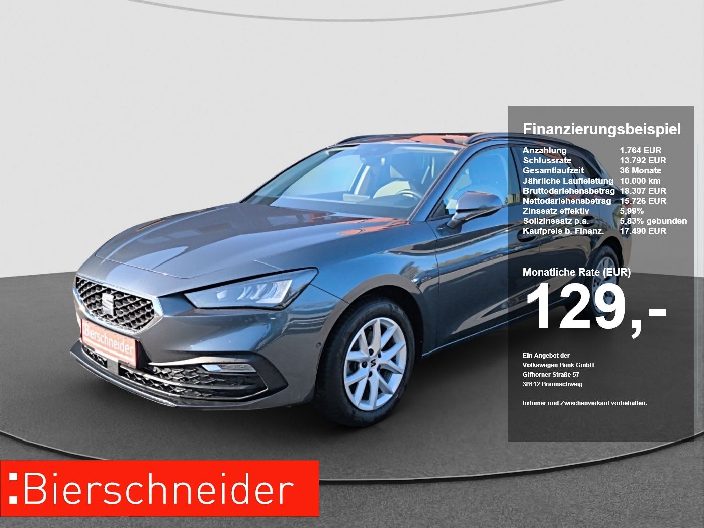 Seat Leon SP 1.0 eTSI DSG Style AHK RFK NAVI PDC LED