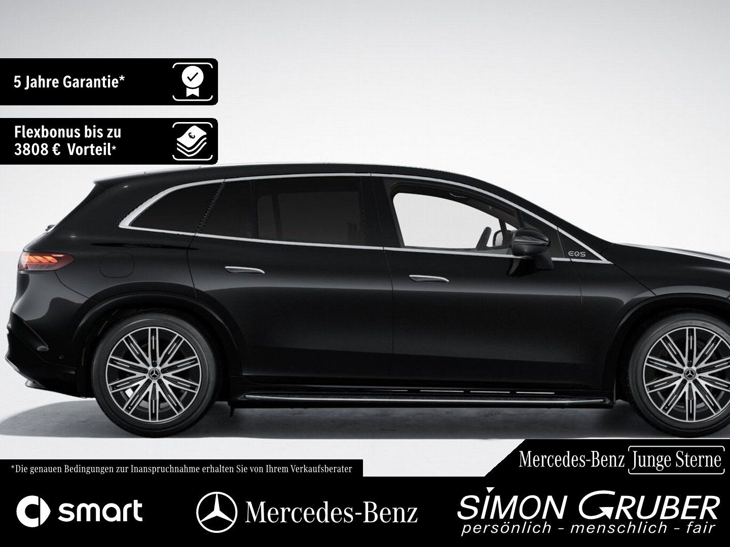 Fahrzeugabbildung Mercedes-Benz EQS 500 4M SUV AMG Hyper Fond-Entertain 7Sitze