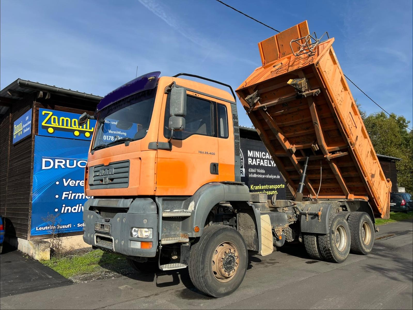MAN TGA 26.400/MEILLER DSK/6x6/Blatt-Blatt/Retarder