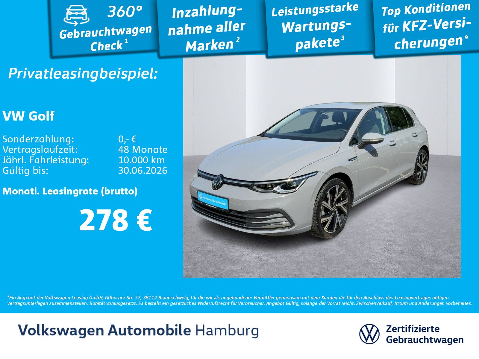 Volkswagen Golf VIII 1.5 eTSI Style DSG LED Navi Kamera