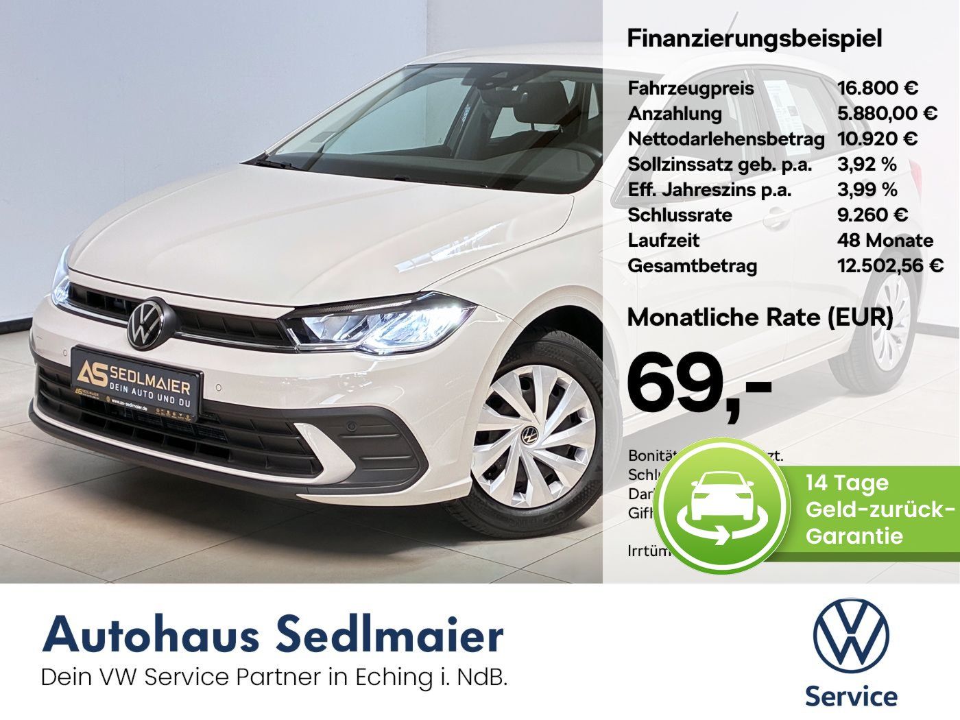 Volkswagen Polo VI 1.0 TSI Life Finanzierung 3,99%|SHZ|NAV
