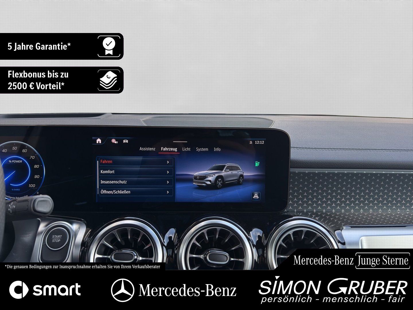 Fahrzeugabbildung Mercedes-Benz EQB 300 4M AMG Pano HUD Leder Distronic 7Sitze