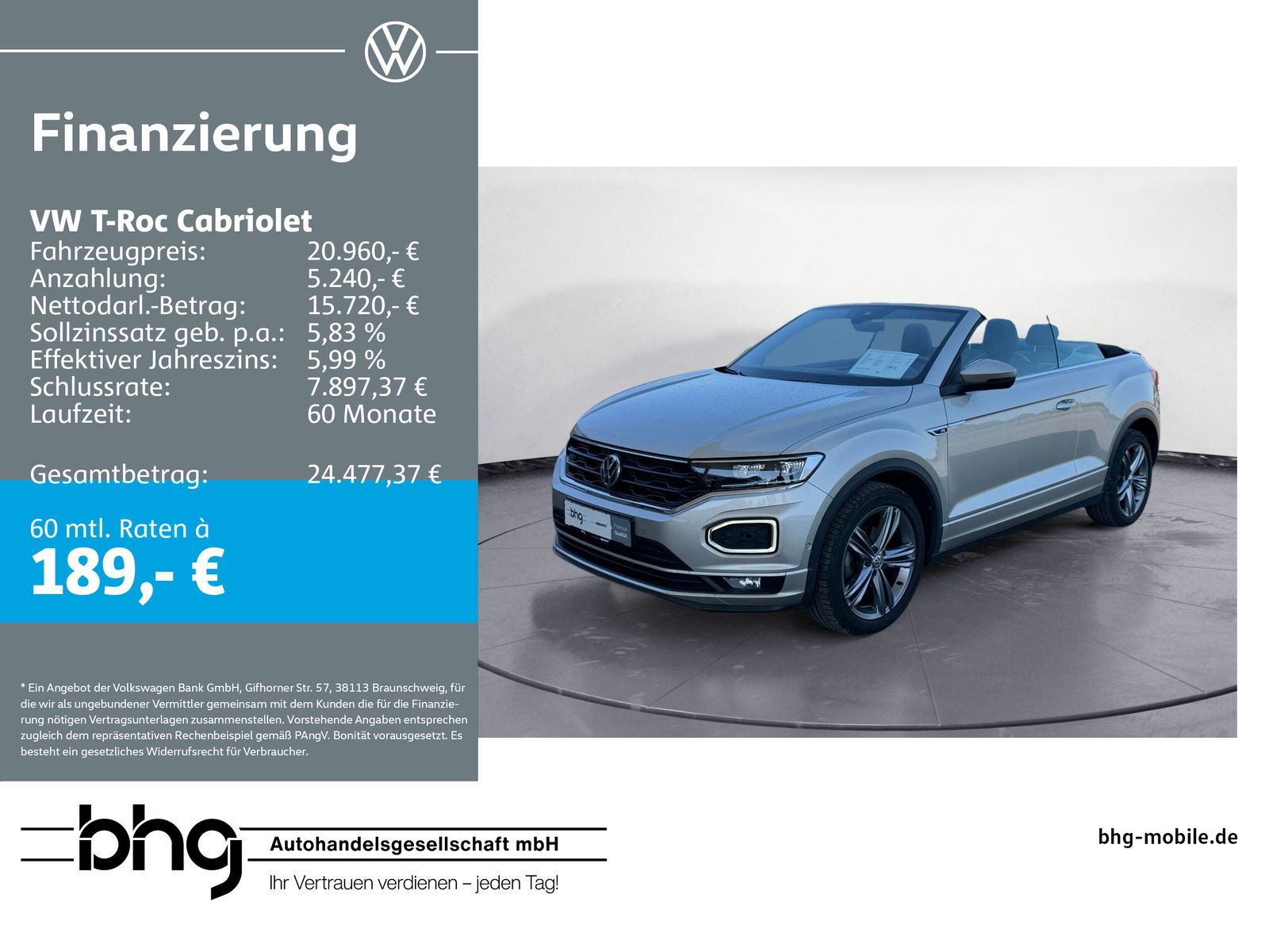 Volkswagen T-Roc Cabriolet 1.5 TSI R-Line DSG LED ACC KAMER foto 1