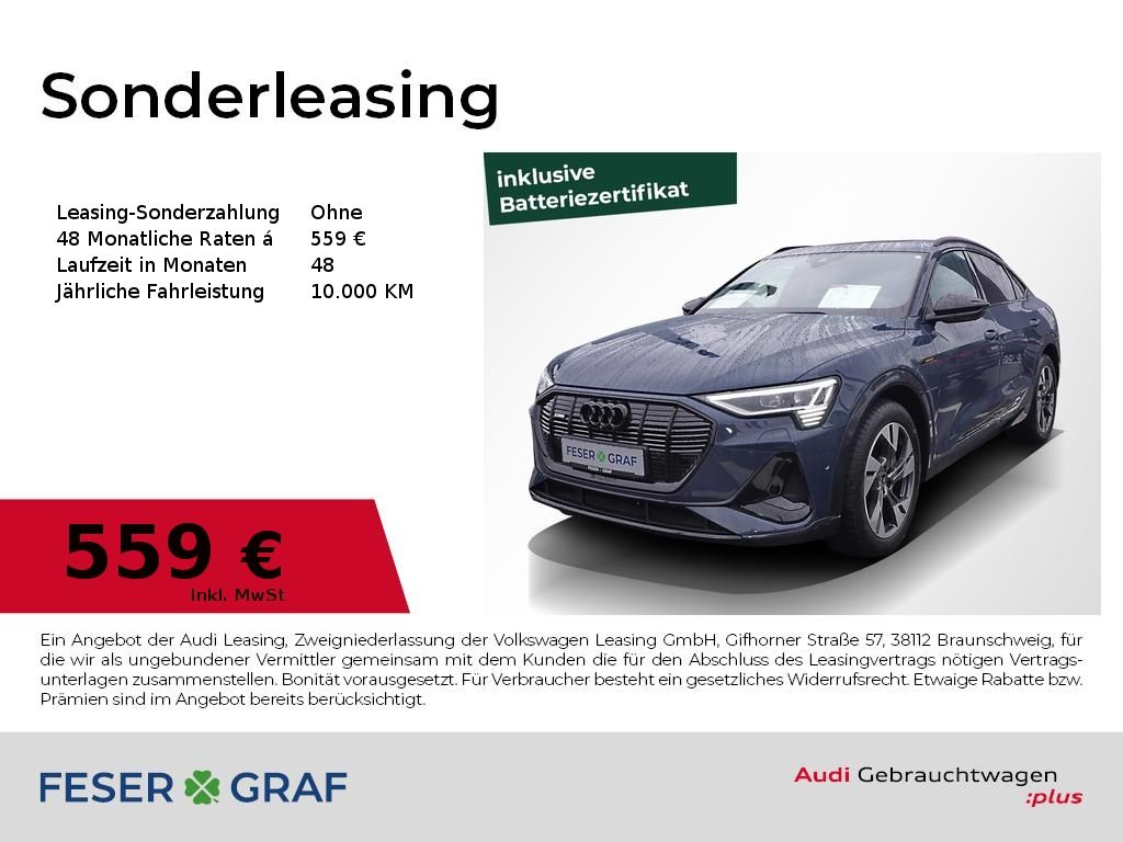Audi e-tron Sportback 55 qu 2x S line B&O Matrix Pano
