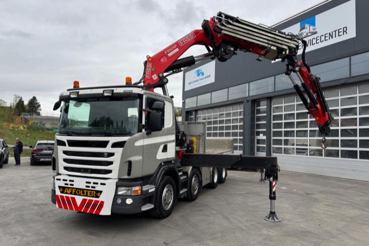 Scania G480 8x4 SZM/Pritsche Fassi 950