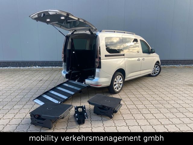 Volkswagen Caddy Life Maxi Rollstuhlumbau LED Taxi/Mietwag.