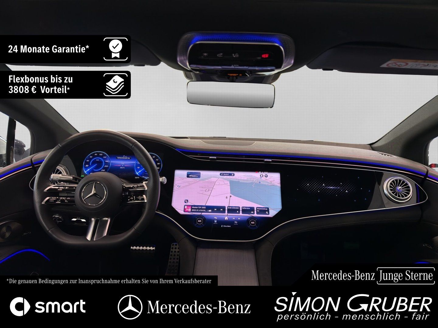 Fahrzeugabbildung Mercedes-Benz EQS 500 4M AMG Pano Massage TV Guard360 118kwh