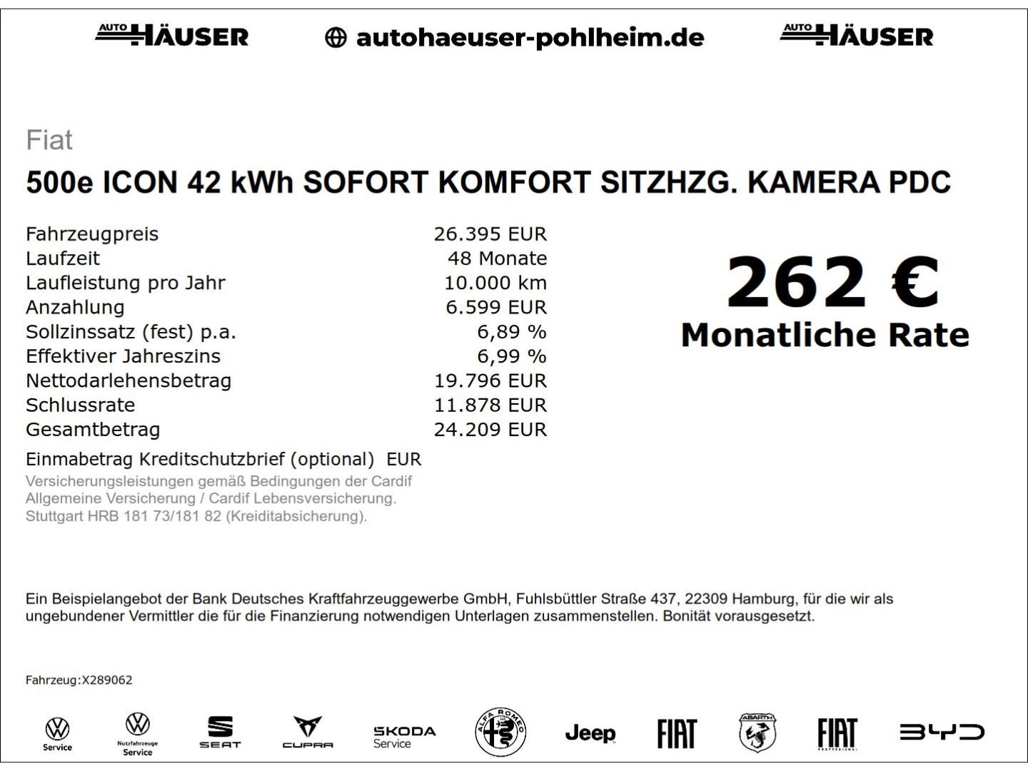 Fiat 500e ICON 42 kWh SOFORT KOMFORT SITZHZG. KAMERA  imagem 2