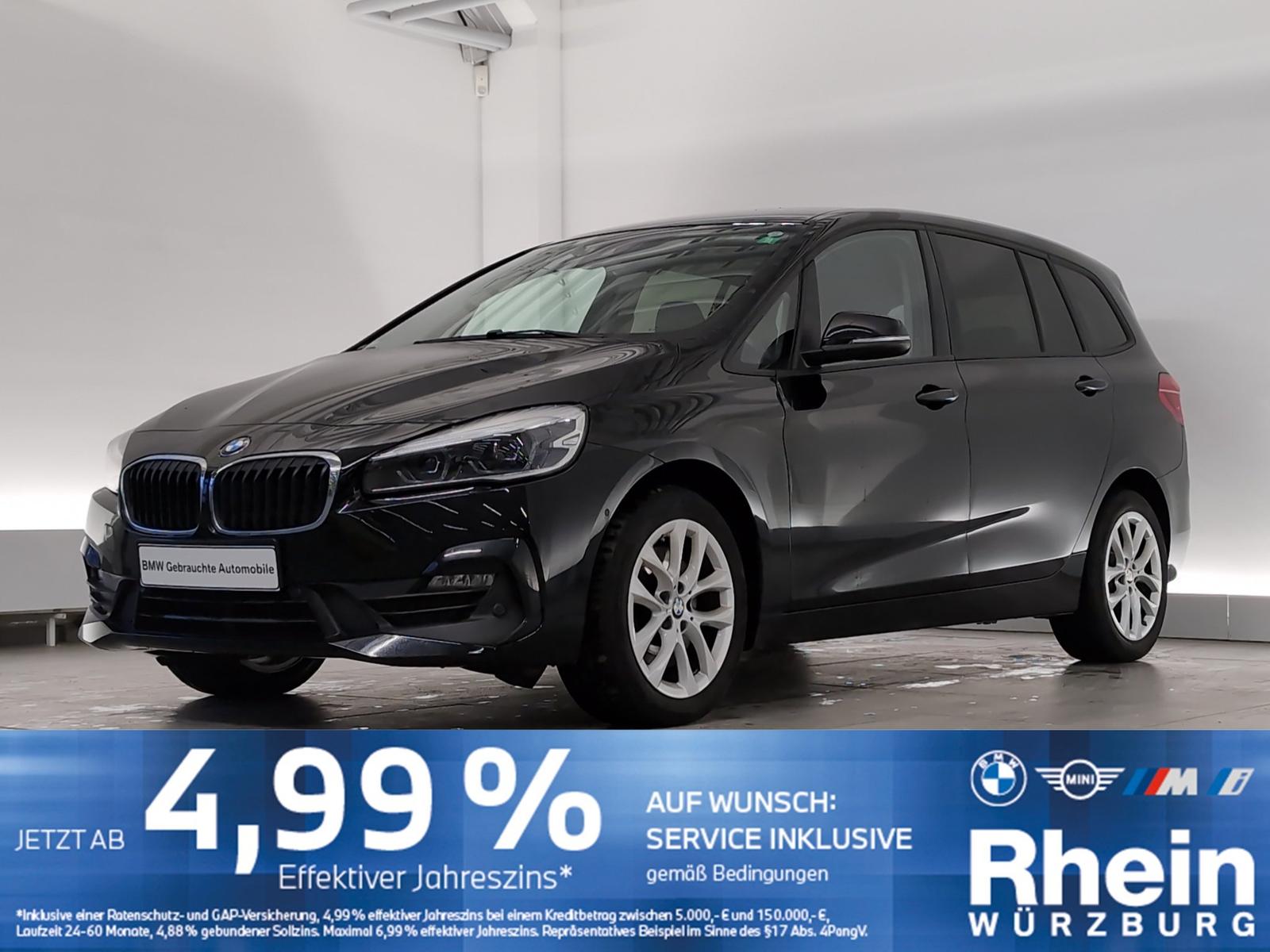 BMW 218d xDrive Gran Tourer Navi/LED/RFK/SHZ/PDC v+h