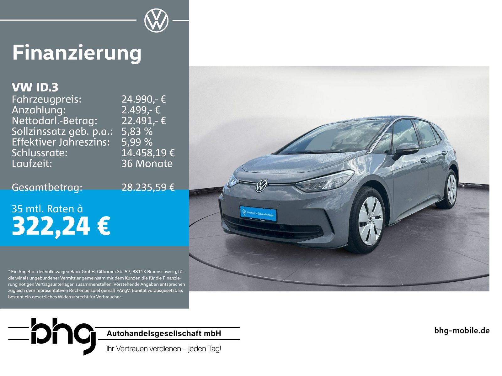 Volkswagen ID.3 Pro Automatik Assist App-Connect Fahrprofil