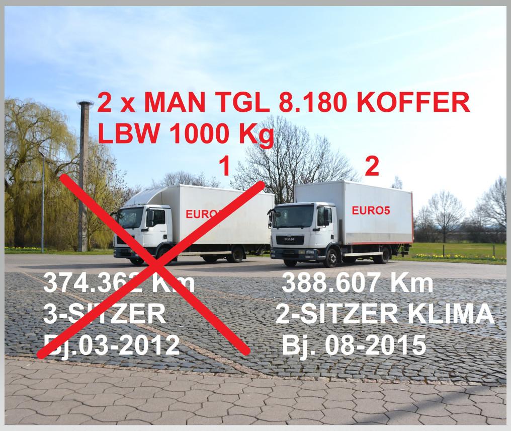 MAN 2* TGL 8.180 EUR5 KOFFER LBW 1t KLIMA 6G MECH