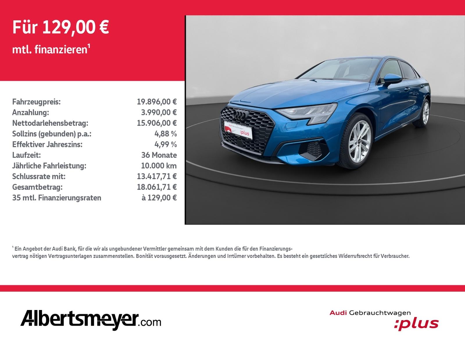 Audi A3 LIMOUSINE 30 TFSI ADVANCED+NAVI+LED+GRA