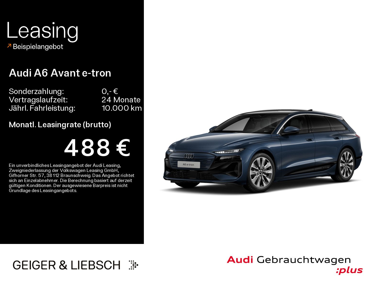 Audi A6 Avant e-tron advanced*0,25%*MATRIX*LUFT*AHK*P