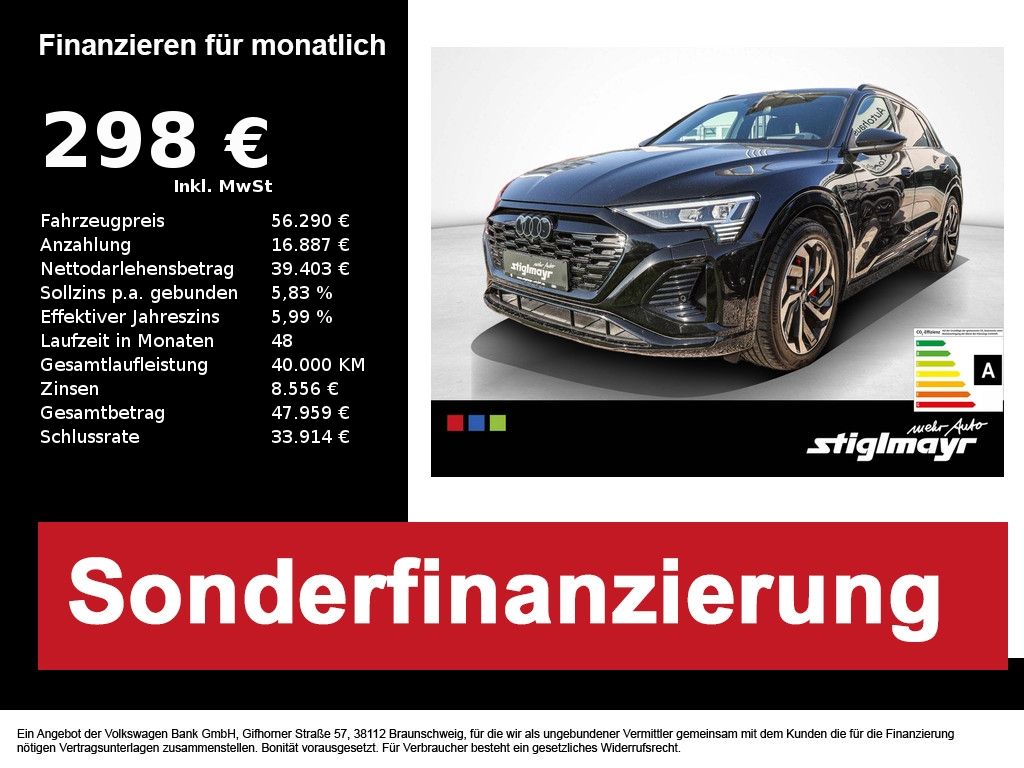 Audi Q8 e-tron S line 55 quattro AHK+HUD+MATRIX+PANO