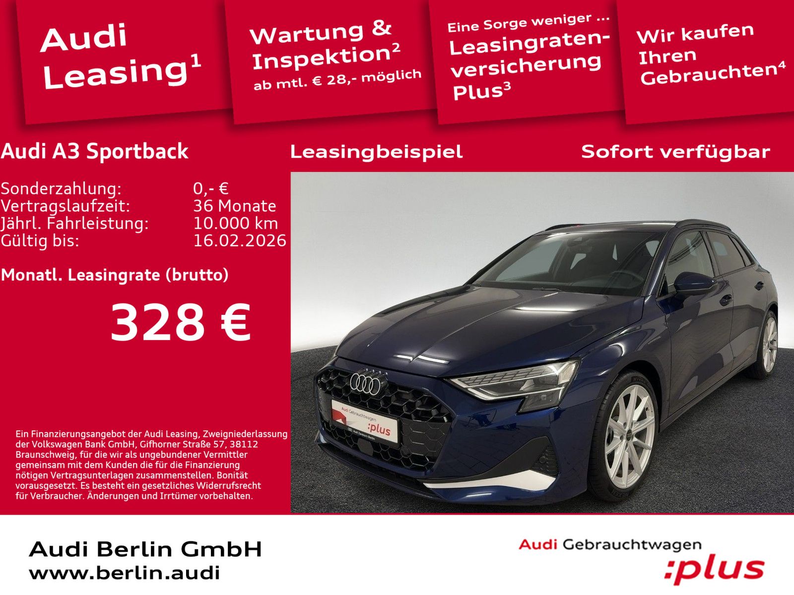 Audi A3 Sportback Advanced 30 TFSI S tr. LED NAVI RFK