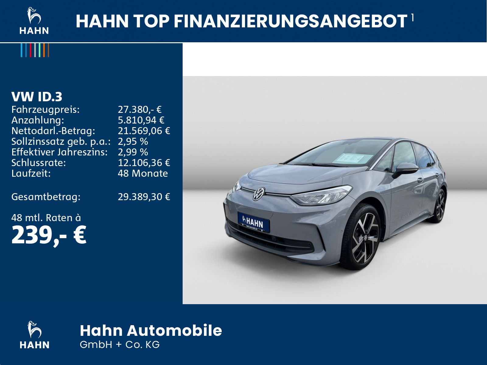 Volkswagen ID.3 Pro Move Navi Cam ergoActive LED ACC Park+ imagem 2