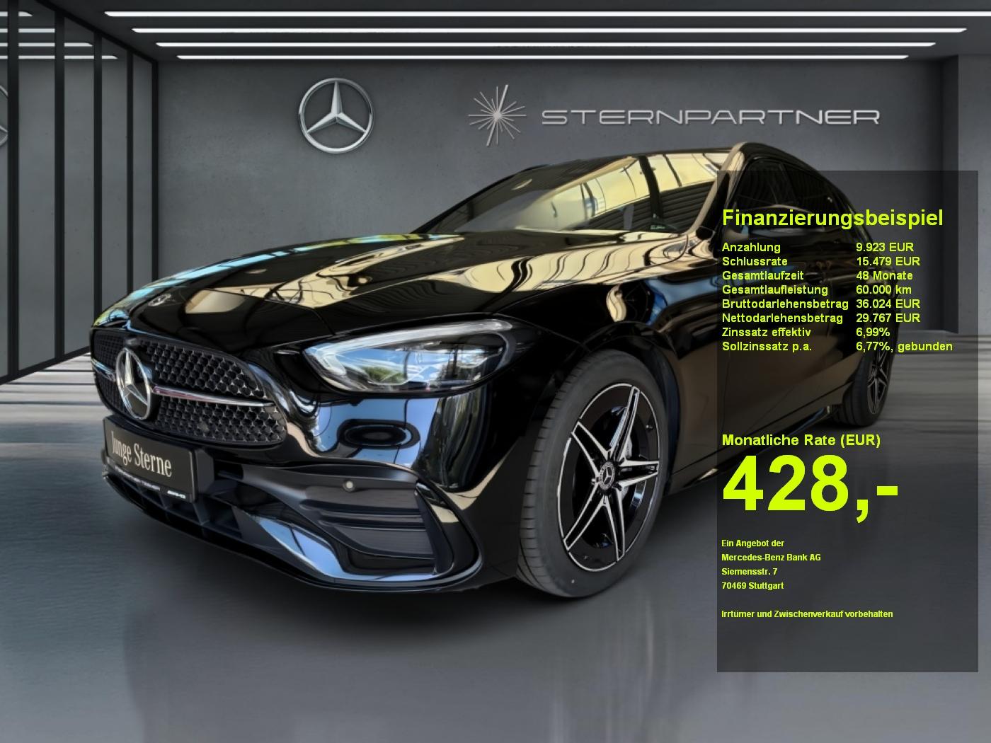 Mercedes-Benz C 180 T AMG+AHK+NIGHT+AMBIENTE+CARPLAY+MBUX
