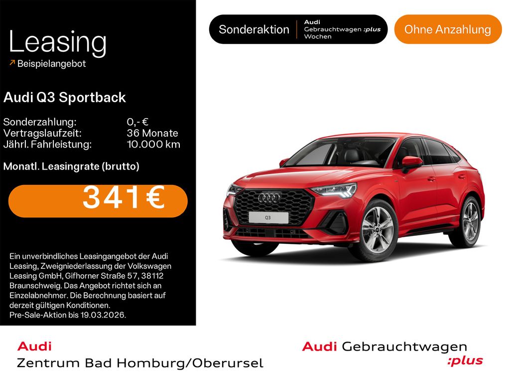 Audi Q3 Sportback 35 TDI S line*Navi*LED*Alu*AHK*PDC*