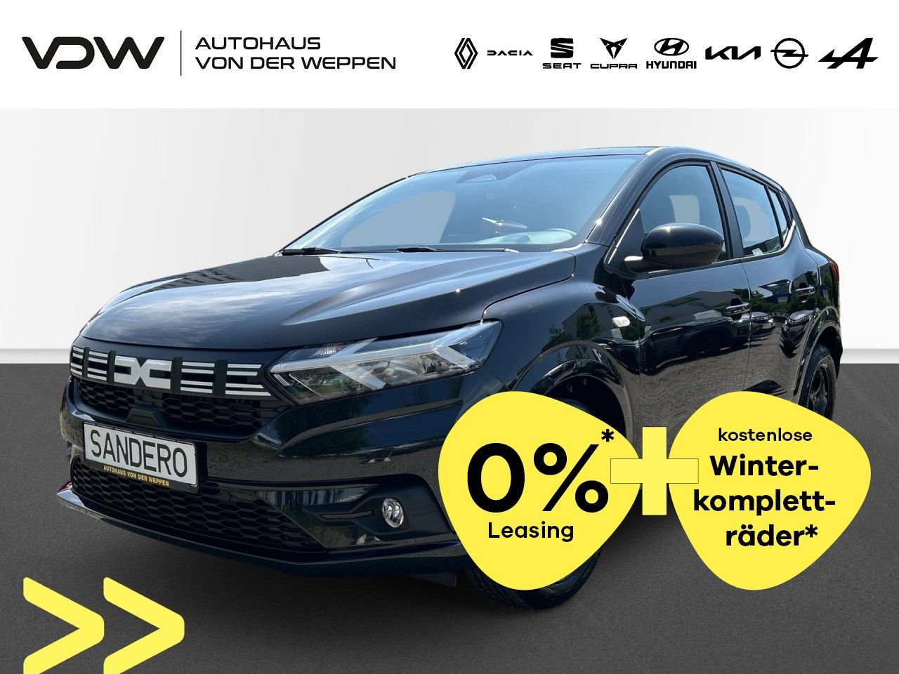 Dacia Sandero III Expression WKR Kostenlos 0% Leasing
