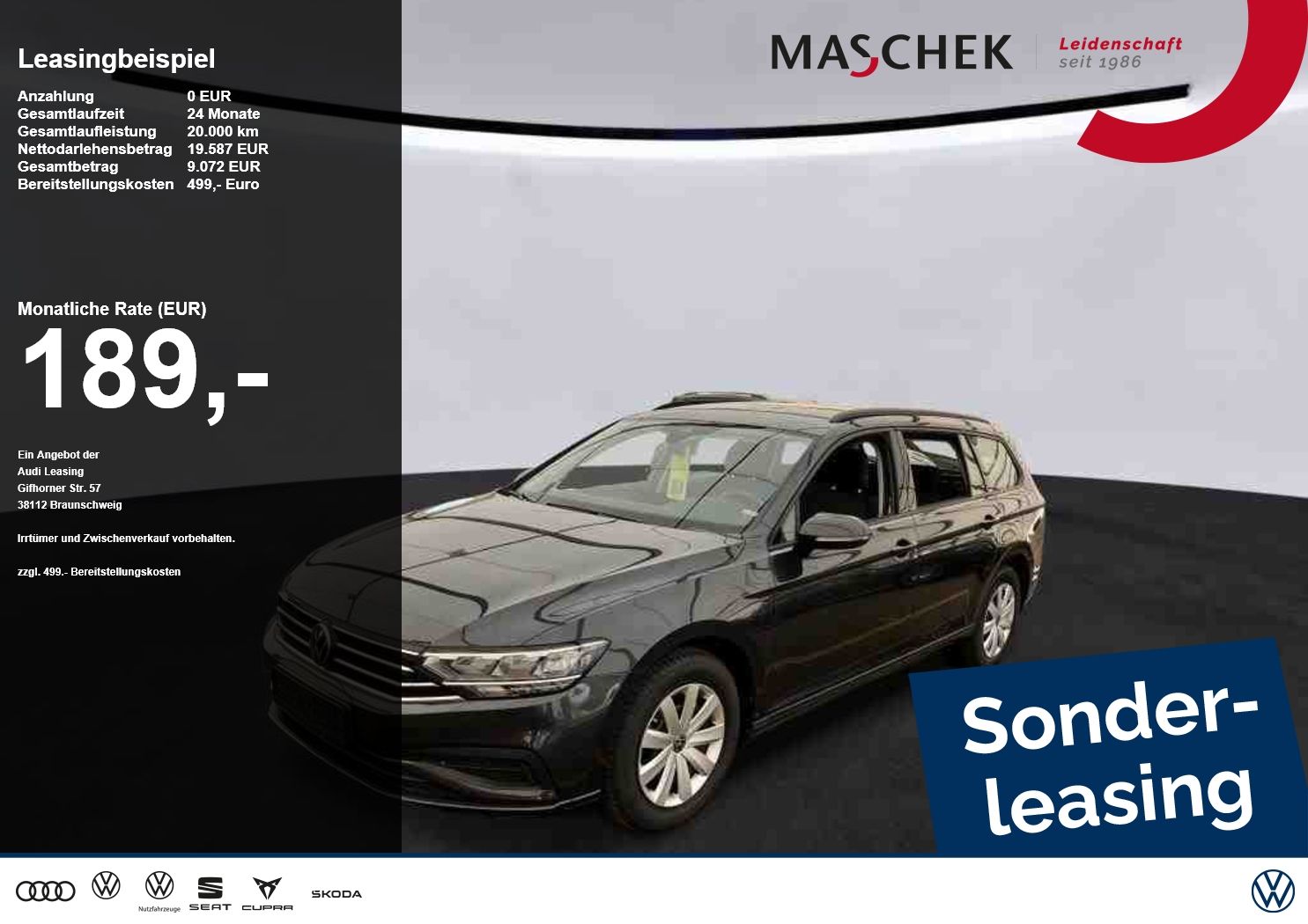 Volkswagen Passat Variant *Sonderleasing* 2.0 TDI DSG Navi