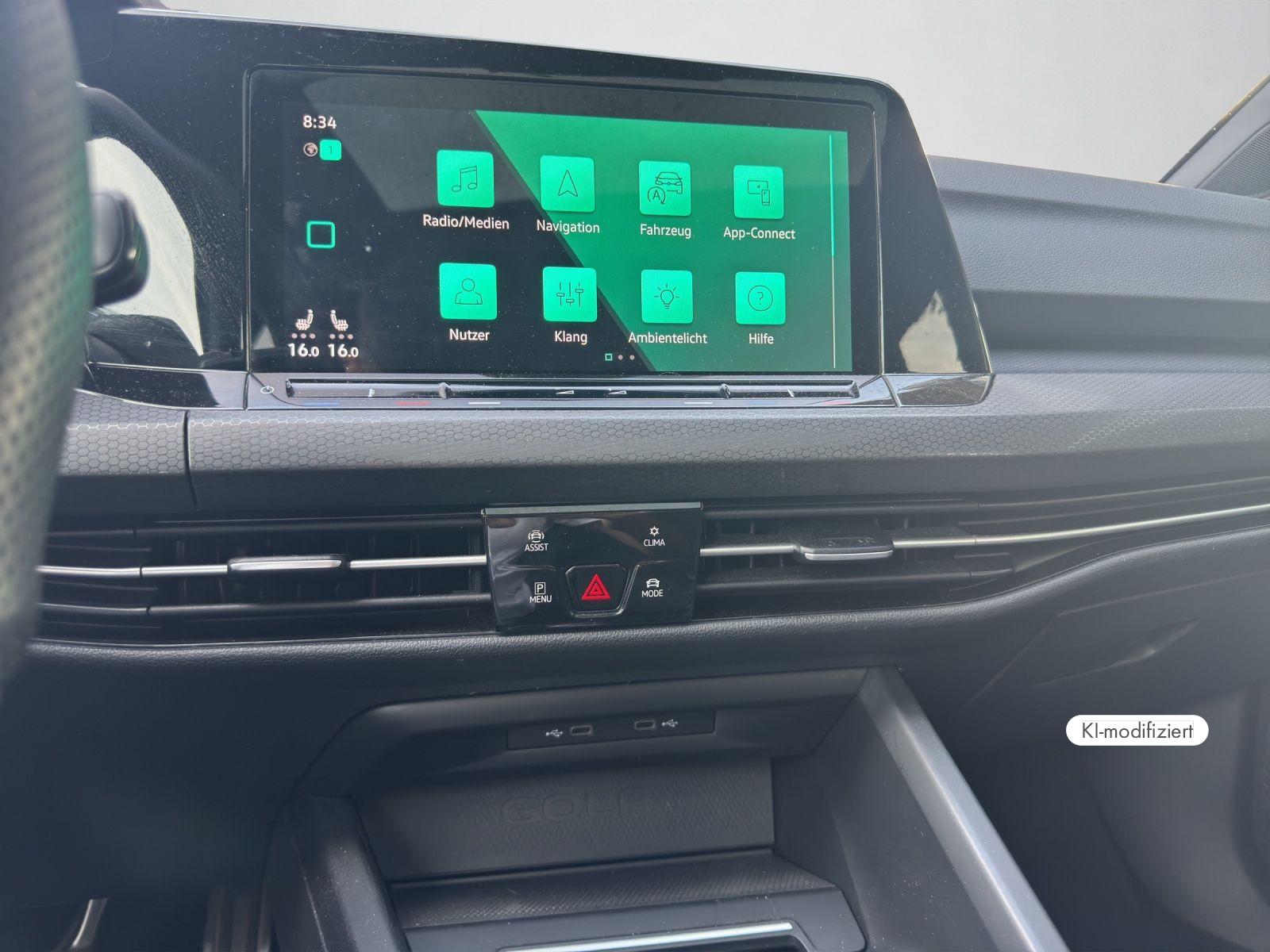 Volkswagen Golf VIII GTI 2.0 TSI DSG LED PLUS STANDHEIZUNG, миниатюра 11