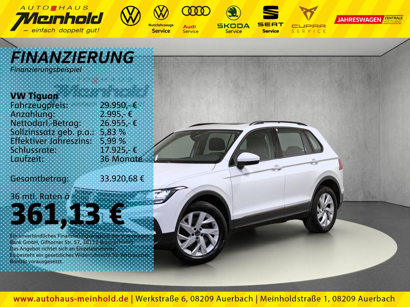 Volkswagen Tiguan 2.0 TSI DSG 4M Life, Dach, Alu 18", LED