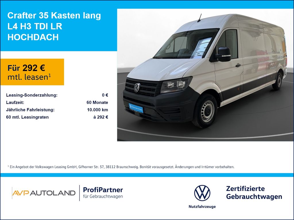 Volkswagen Crafter 35 Kasten lang L4 H3 TDI LR HOCHDACH