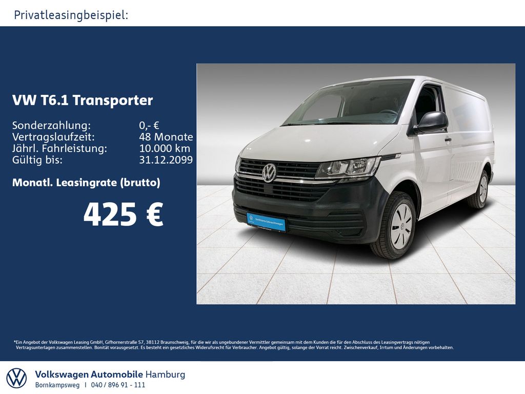 Volkswagen T6.1 Kasten 2.0 TDI Klima Sitzhzg Parkpilot