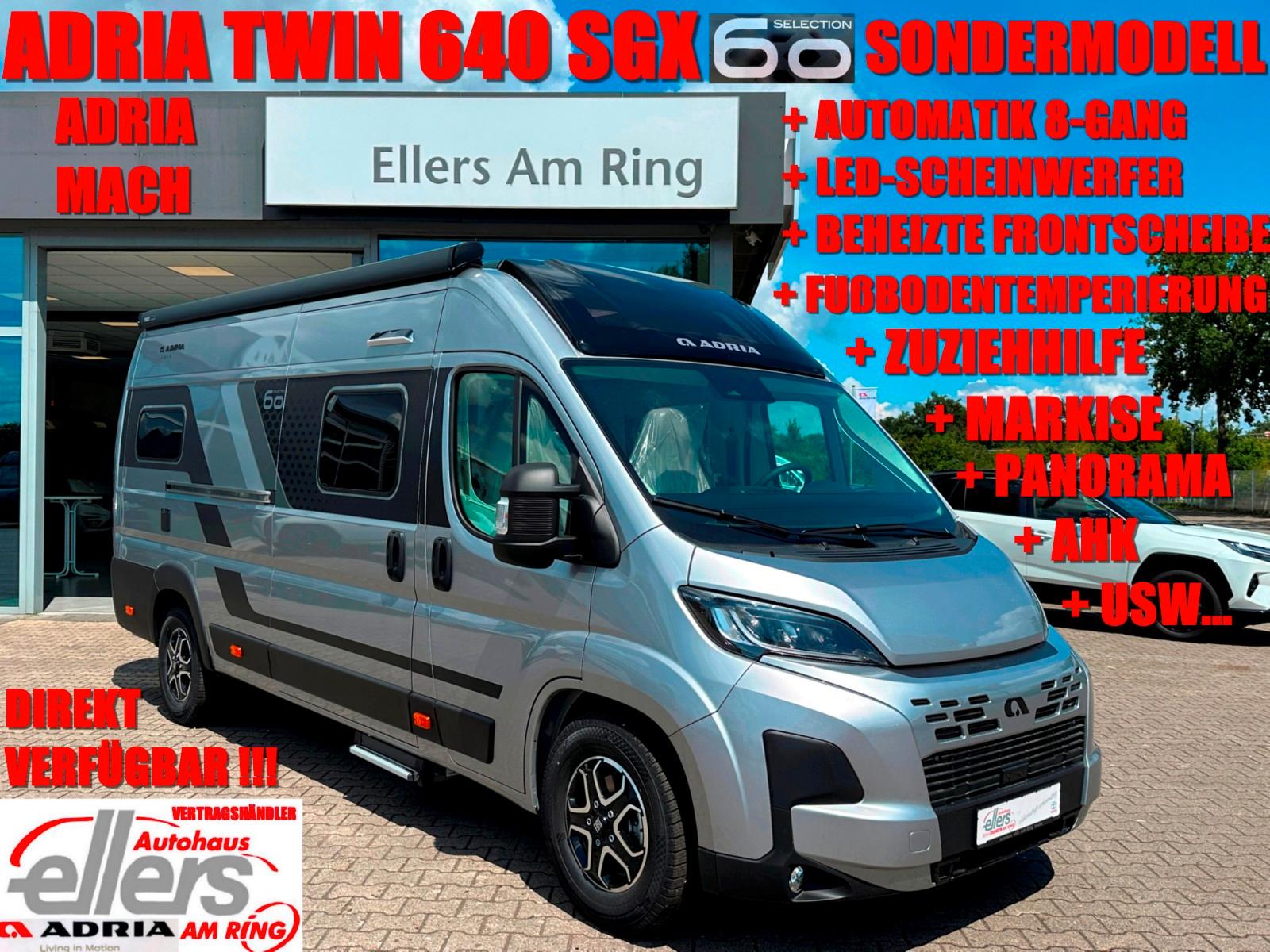 Adria TWIN 640 SGX 60Y AUTOMATIK LED FUBO ZUZ MARK AHK