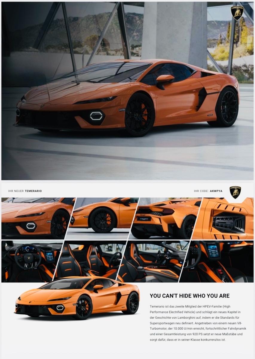 Lamborghini Temerario 4.0 V8 PHEV