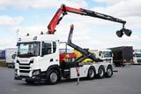 Scania G 410 / E 6 / 8 X 4 / HDS + HAKOWIEC / TRIDEM / - Scania Autotransporter