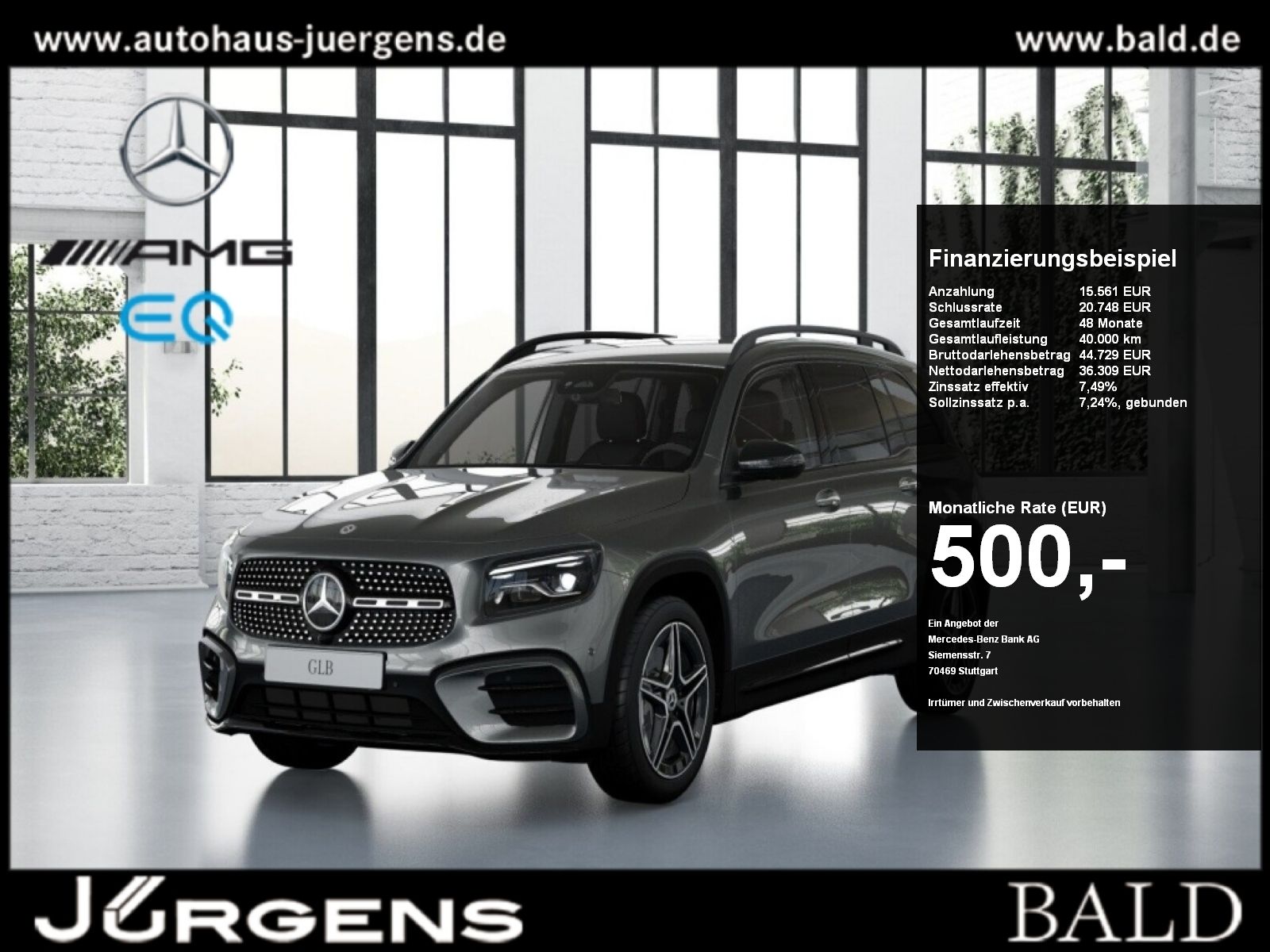 MERCEDES-BENZ GLB 220 d 4M AMG-Sport+Distr+MLB+Night+Ambiente