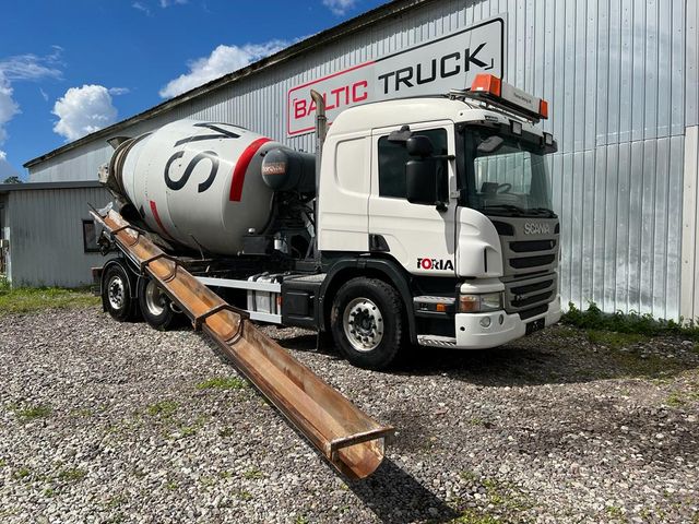 Scania P360 6x2 MIXER + HYDRAULIC 9m PIPE concrete mixe