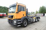 MAN TG-S 26.500 6x6H Abrollkipper Hiab XR18S51 - Kehrmaschine