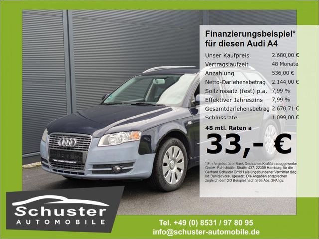 Audi A4 Avant 2.0*AHK 2-Zon-Klimaaut Alu Nebelscheinw