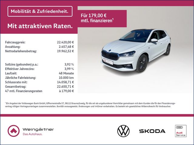 Fabia 1.0 TSI Selection, Fahrassitenz Paket, Inf