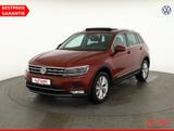 Volkswagen Tiguan 2.0TSI 4Motion Highline LED Navi Pano AHK - Volkswagen mit Benzin-Antrieb: Rot, Schiebedach, Geländewagen, mit Klimaanlage