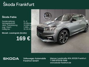 Skoda Fabia Monte Carlo 1,0 TSI DSG Fahrassistenz/ Win