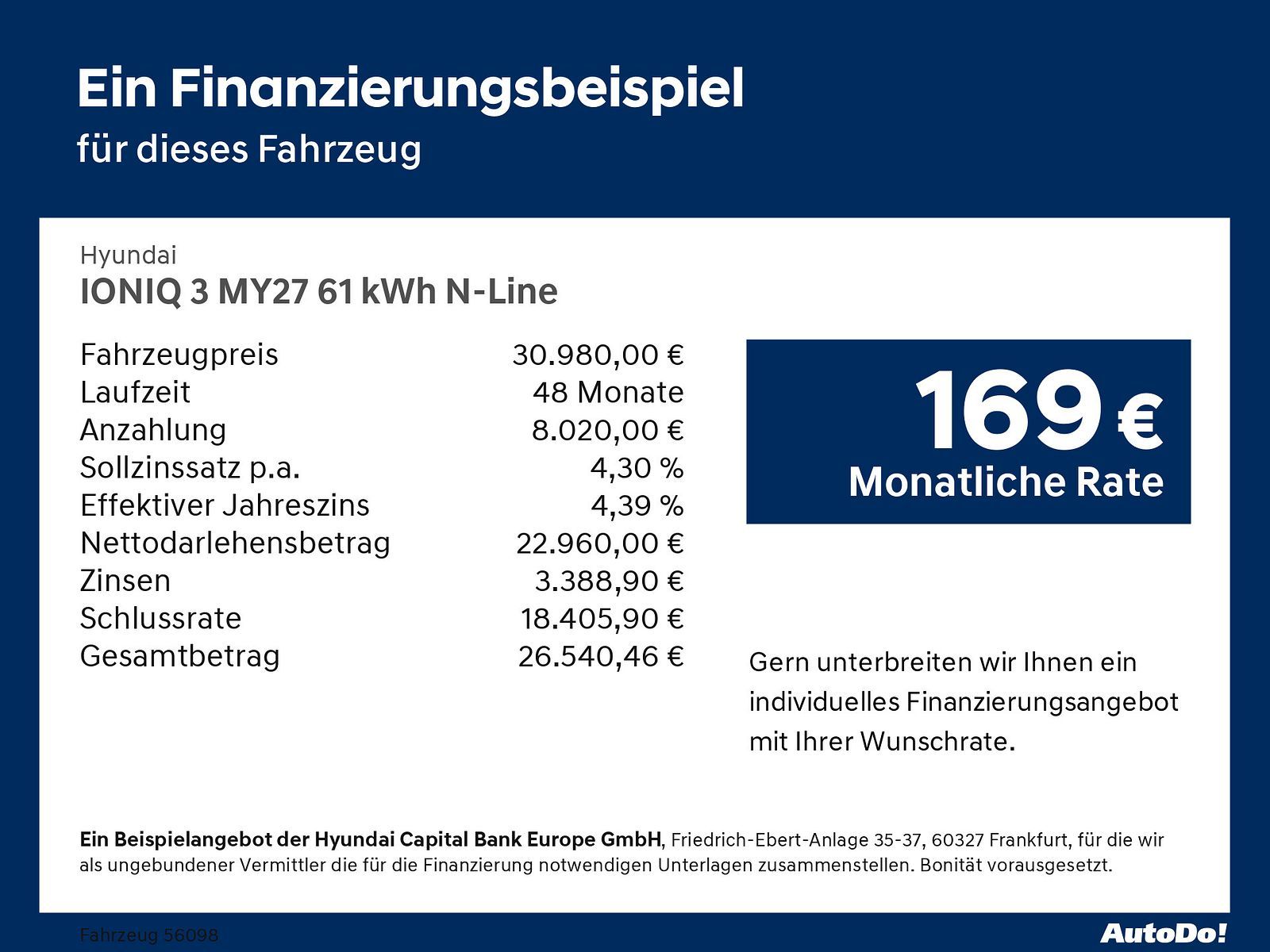 Hyundai IONIQ 3 MY27 42 kWh Trend Elektro-Komfort-Paket imagem 3