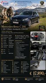Mercedes-Benz C 200  T 4Matic Avantgarde COMAND LED AHK 1.HAND - Mercedes-Benz: A