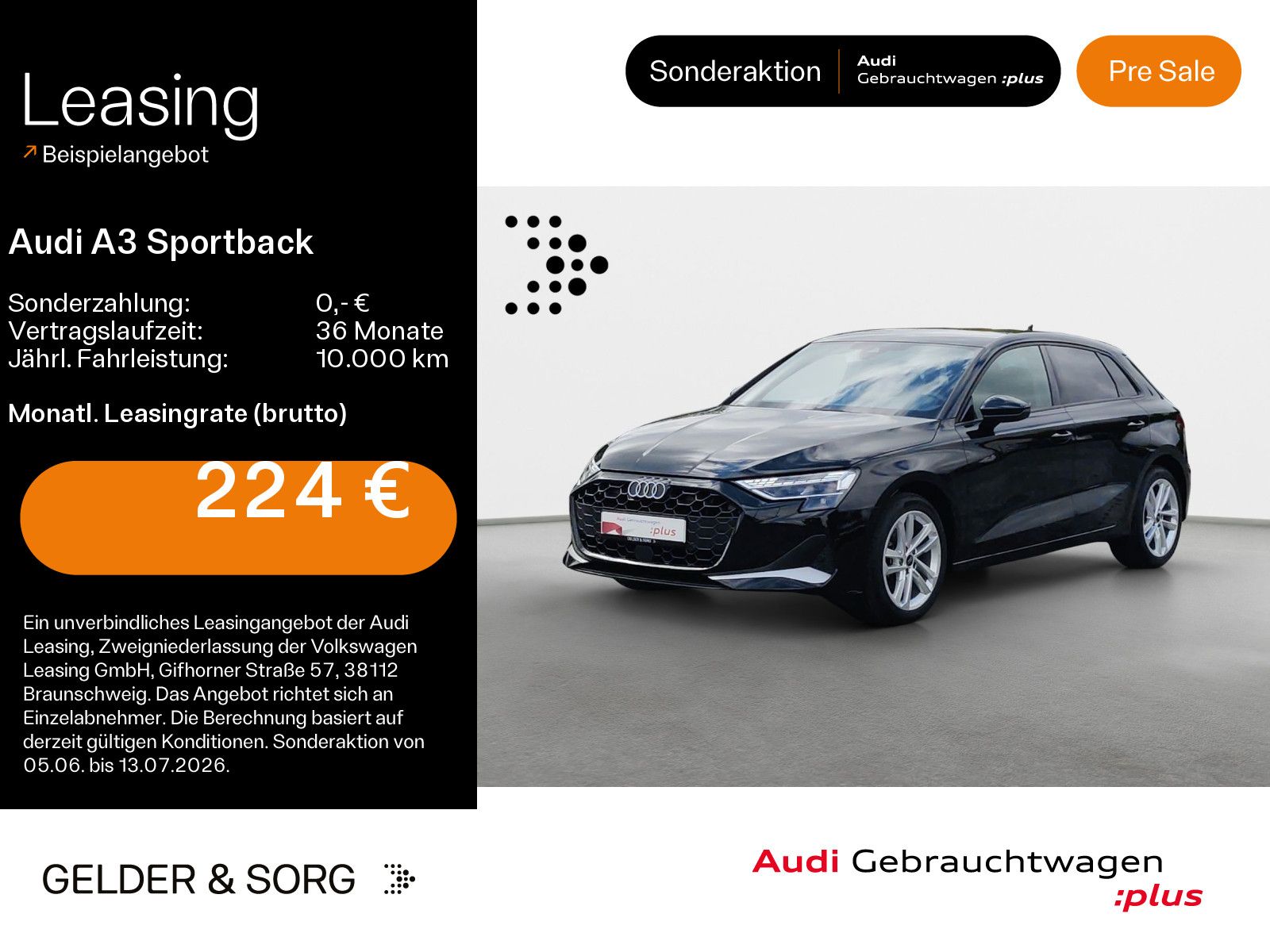 Audi A3 Sportback LED*Rückfahrkamera*ACC*Sound*